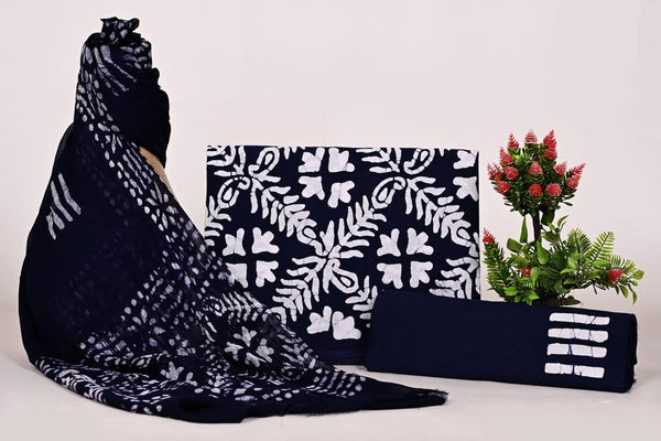 Mul Cotton Suit Sets With Shiffon Dupatta image 0