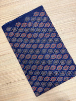 Ajrakh Blockprint Natural Running Fabrics image 1
