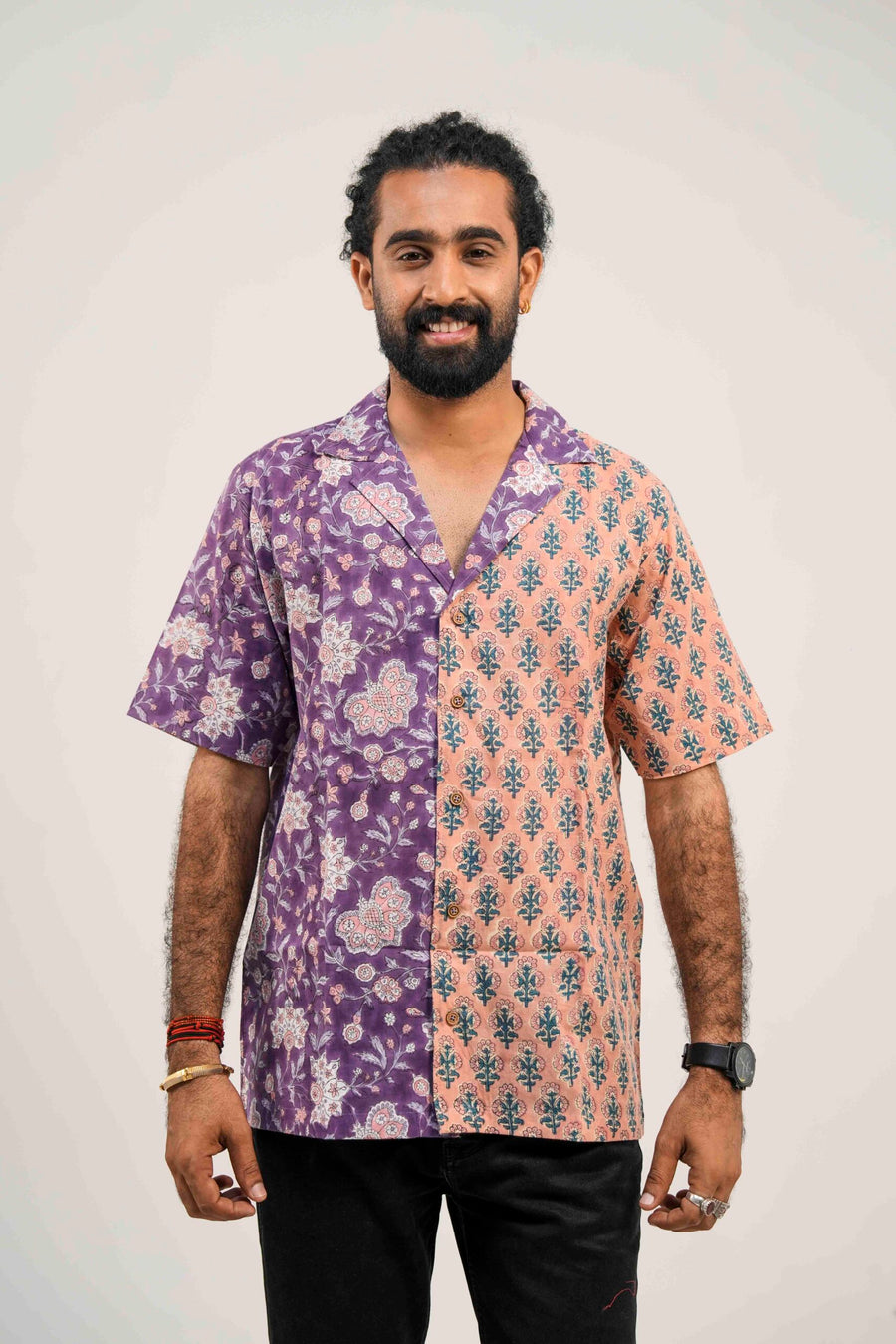 Turquoise Contrast Shirt image 0