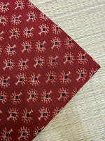 Ajrakh Veg Print Running Fabrics image 0
