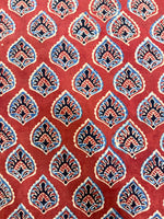 Ajrakh Blockprint Natural Running Fabrics image 2