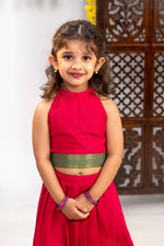 Kumkum Ruby Mangalagiri Pavada Set