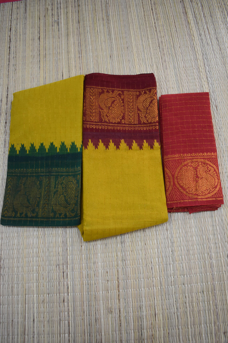Madurai Sungidi Ganga Jamuna Border Sarees