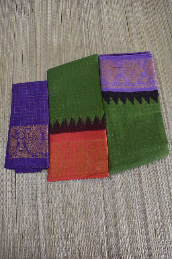 Madurai Sungidi Ganga Jamuna Border Sarees