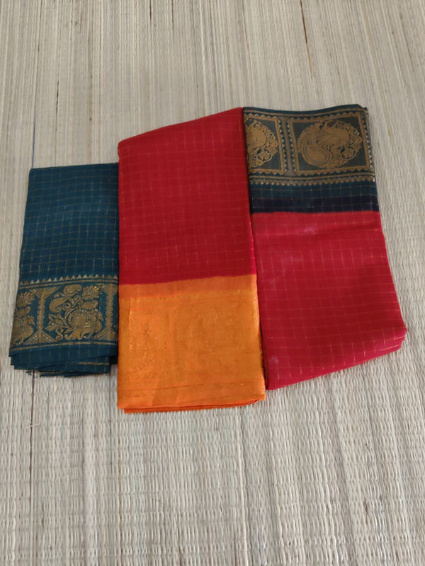 Madurai Sungidi Ganga Jamuna Border Sarees