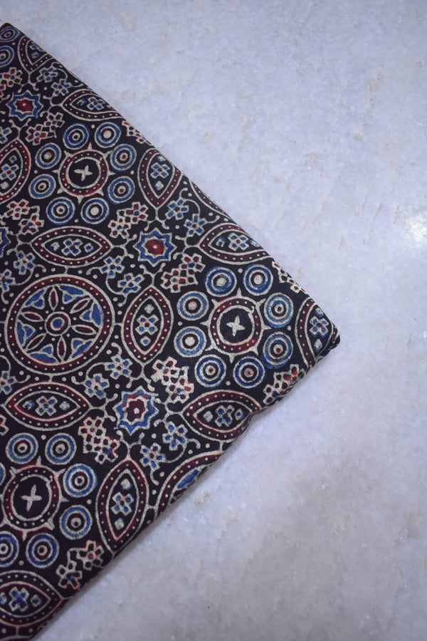 Ajrakh Mashru Silk Fabrics image 0