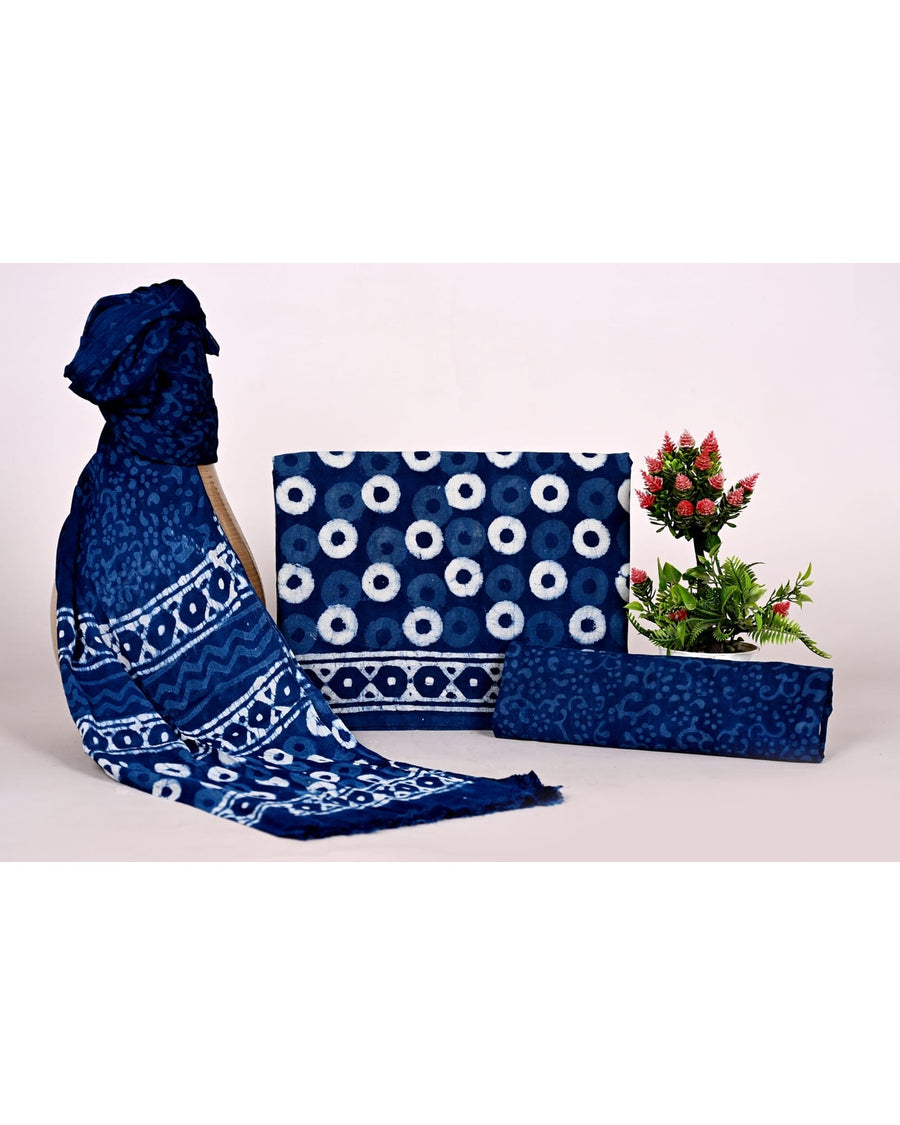 Mul Cotton Suit Sets With Shiffon Dupatta image 0