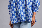Indigo Sanganeri Bloom Top image 4