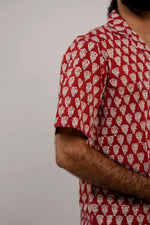 Rust Bloom Split Shirt image 3