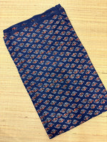 Ajrakh Blockprint Natural Running Fabrics image 1