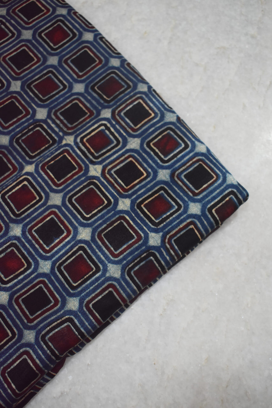 Ajrakh Mashru Silk Fabrics image 0