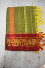 Narayanpet Jari Elephant Cotton Suit Set image 2
