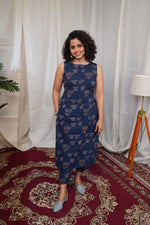 Ajrakh Blue Butterfly Co-Ord Set image 0