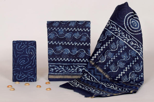 Chanderi Silk Cotton Suit Sets image 0