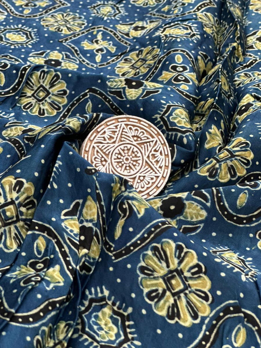 Ajrakh Modal Running Fabric image 0