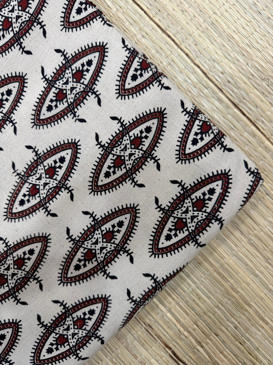 Ajrakh Veg Print Running Fabrics image 0