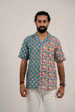 Teal Contrast Shirt image 0