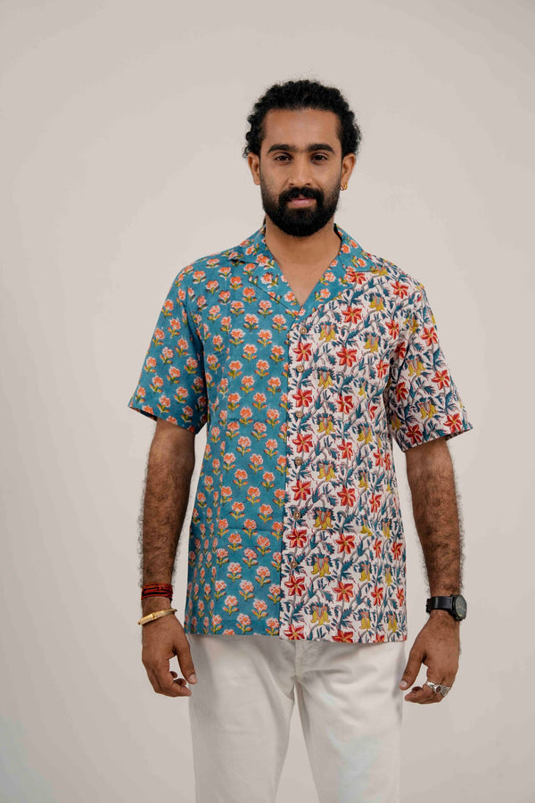 Teal Contrast Shirt image 0