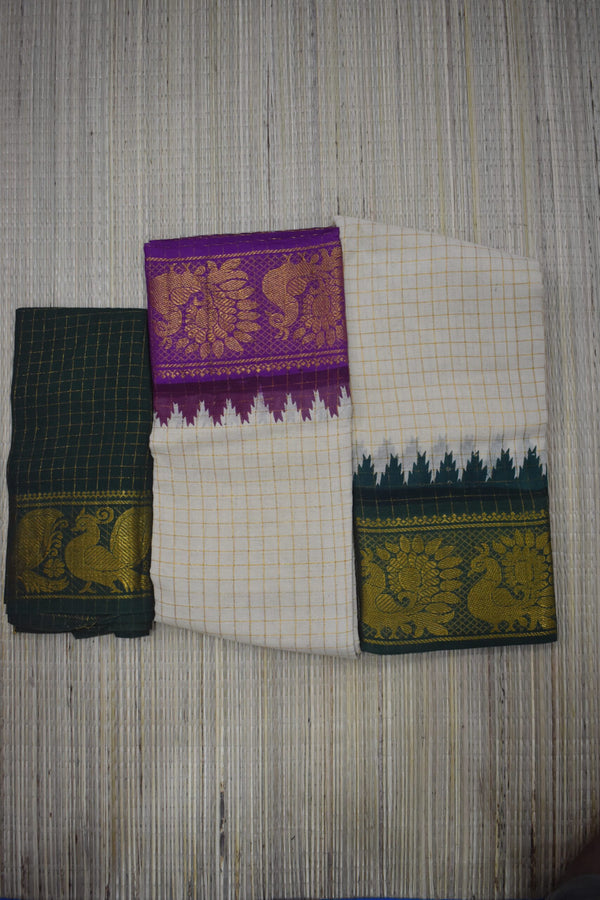 Madurai Sungidi Ganga Yamuna Border Sarees image 0