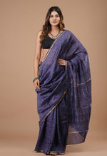 Handblock Chanderi Silk Cotton Sarees image 0