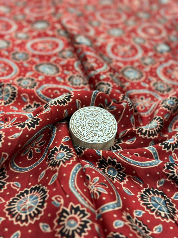 Ajrakh Modal Running Fabric image 0
