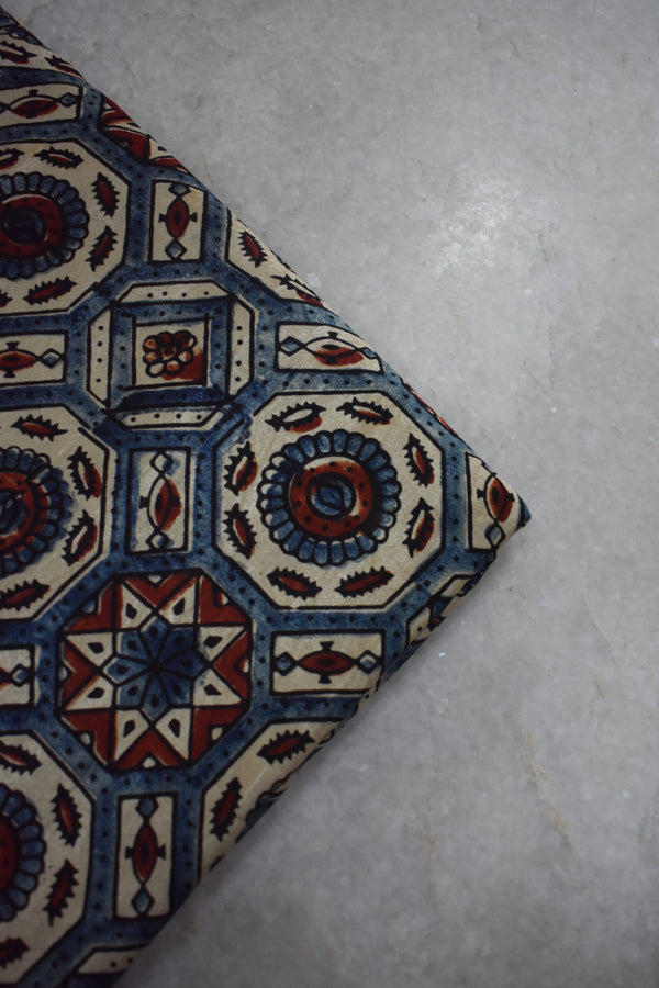 Ajrakh Mashru Silk Fabrics image 0