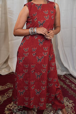 Ajrakh Madder Butterfly Co-Ord Set image 3
