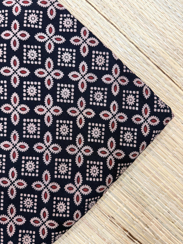 Ajrakh Veg Print Running Fabrics image 0