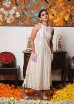Kavya Embroidered Lurex Kurta Dress image 0