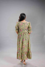 Olive Sanganeri Bloom Dress image 5