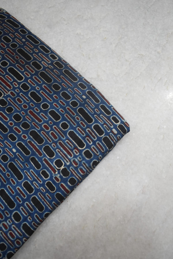 Ajrakh Mashru Silk Fabrics image 0