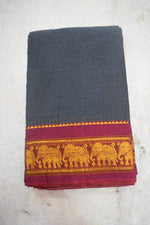 Narayanpet Jari Elephant Cotton Suit Set image 2