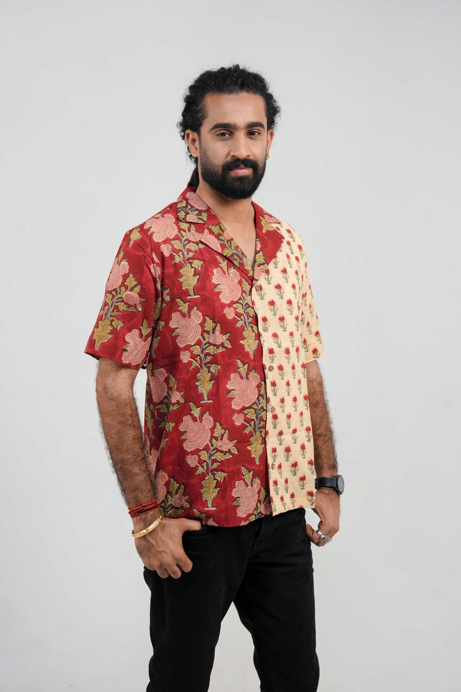 Crimson Contrast Shirt image 0