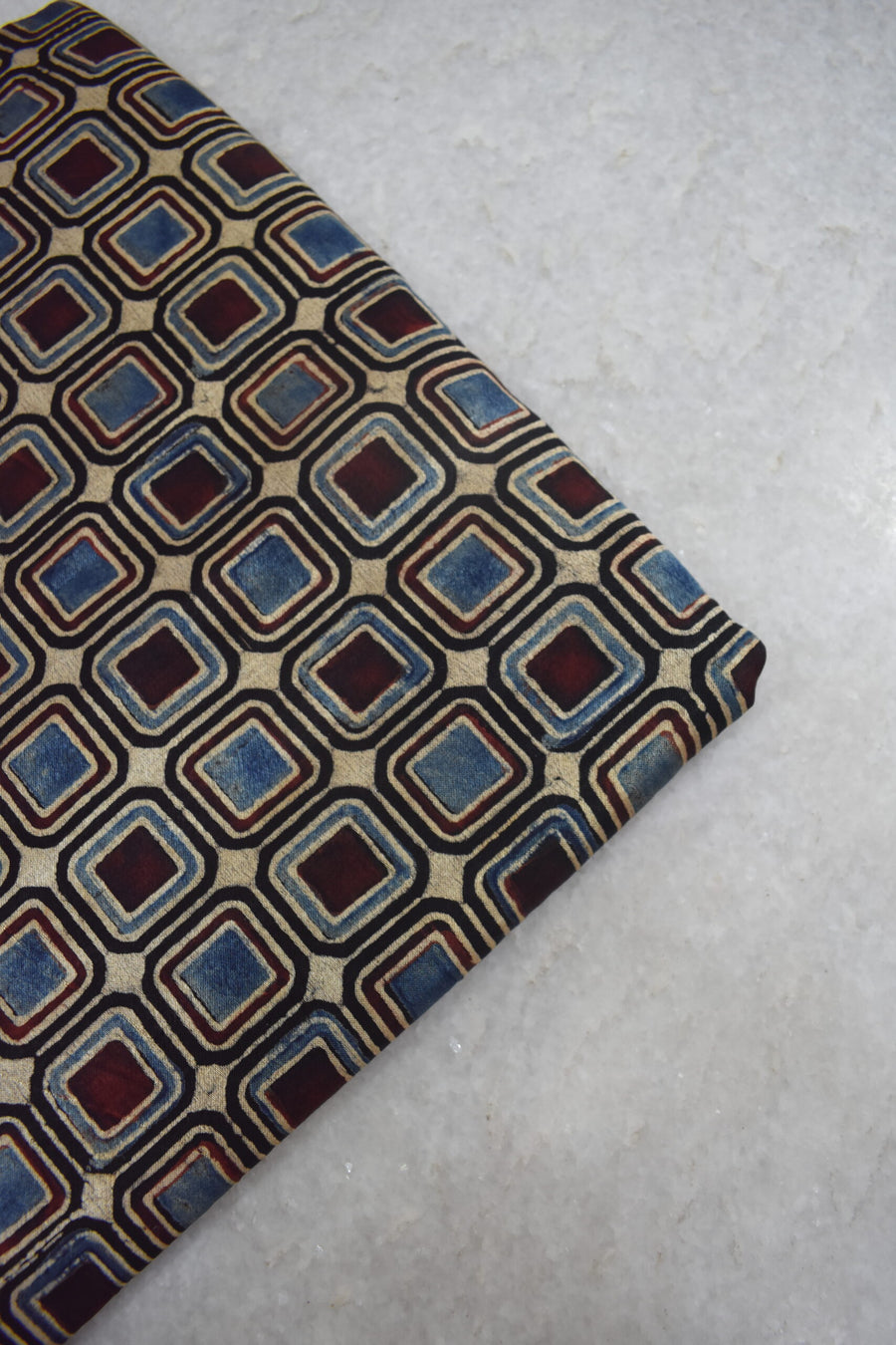 Ajrakh Mashru Silk Fabrics image 0