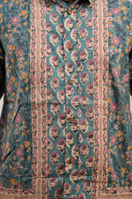 Teal Artisan Panel Shirt image 2