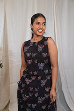 Ajrakh Black Butterfly Co-Ord Set image 3