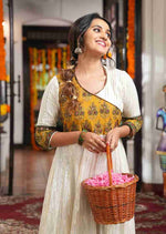 Malhar Mustard Yellow Angrakha image 1