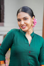 Charvika – Narayanpet Cotton A-Line Dress image 1