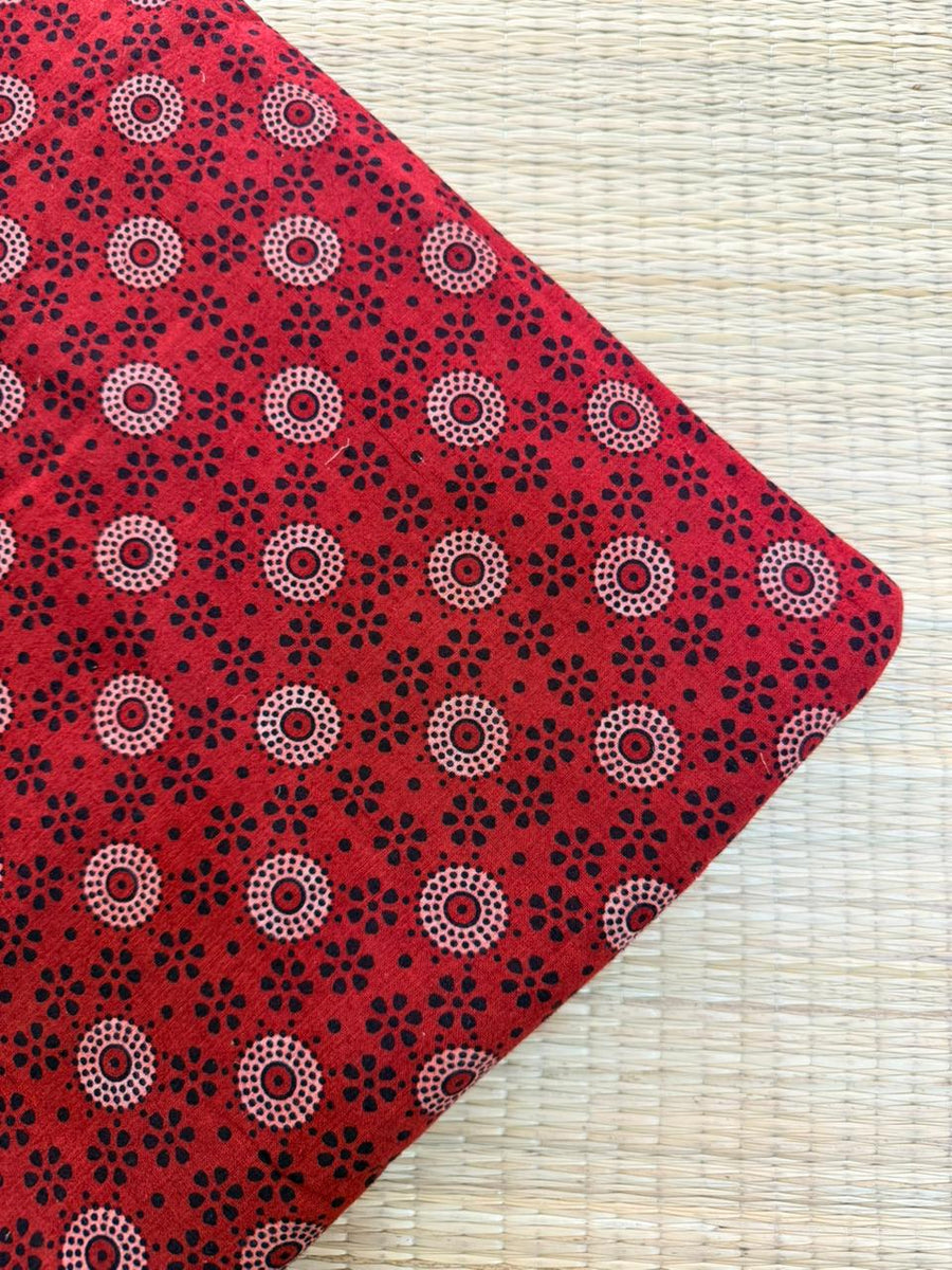 Ajrakh Veg Print Running Fabrics image 0