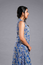 Indigo Bloom Sleeveless Kurta Set image 3