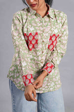 Sage Sanganeri Contrast Shirt image 1