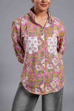 Blush Garden Sanganeri Shirt image 3