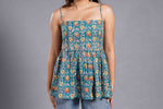 Teal Sanganeri Breeze Top image 2