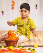 Adithya Mustard Mangalagiri Shirt