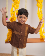 Arjun Coffee Brown Mangalagiri Shirt