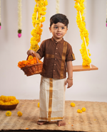 Arjun Coffee Brown Mangalagiri Shirt